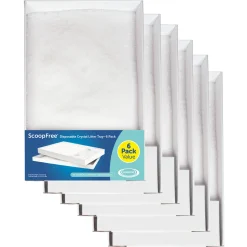 PetSafe Litter Boxes & Litter|Parts & Accessories-ScoopFree® Complete Disposable Crystal Litter Tray, Sensitive, 6-Pack