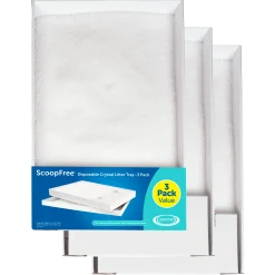 PetSafe Litter Boxes & Litter|Litter-ScoopFree® Complete Disposable Crystal Litter Tray, Sensitive, 3-Pack