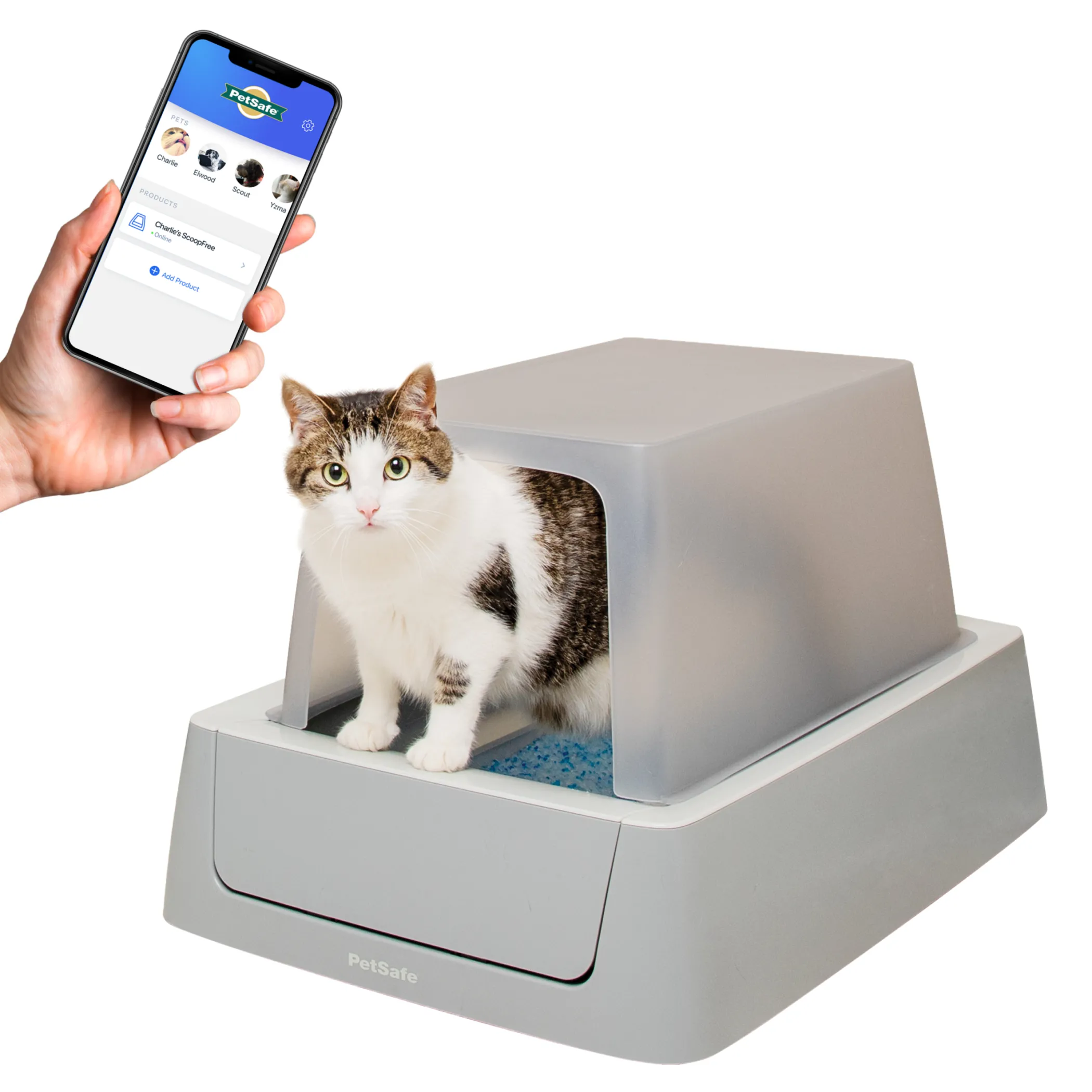 PetSafe Litter Boxes & Litter|Litter Boxes-ScoopFree® Crystal Smart Front-Entry Self-Cleaning Litter Box