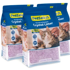 PetSafe Litter Boxes & Litter|Litter-ScoopFree® Premium Crystal Litter 8 lb Bag, Lavender, 3-pack